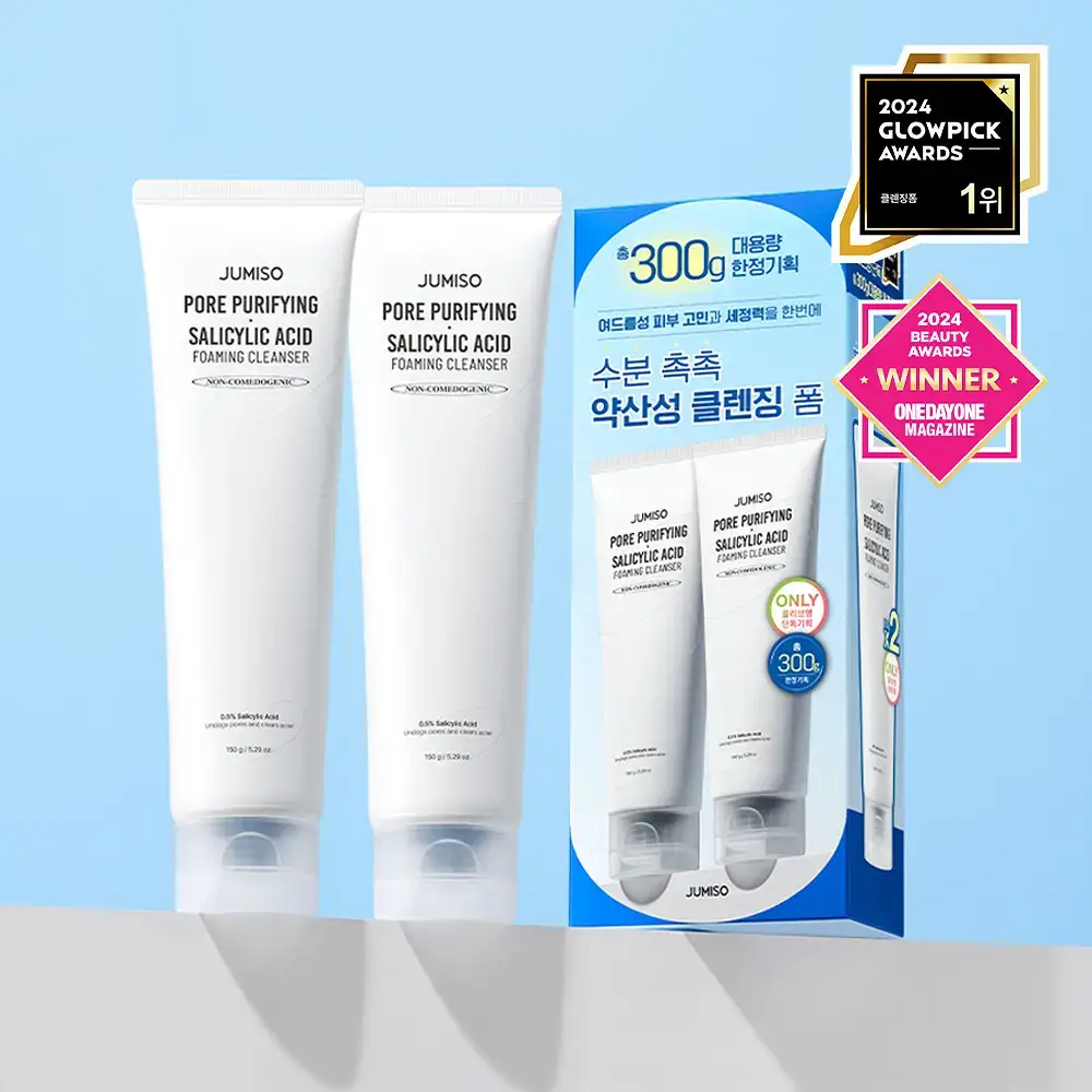 [여드름기능성 /모공세정] 주미소 포어 퓨리파잉 살리실산 포밍 클렌저 150g 더블기획